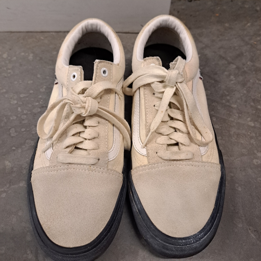BEIGE VANS 10.5 MEN